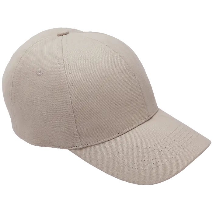 6 Panel Brushed Cotton Cap