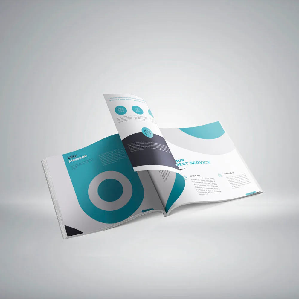 Corporate identity consistency across professionally printed branded materials