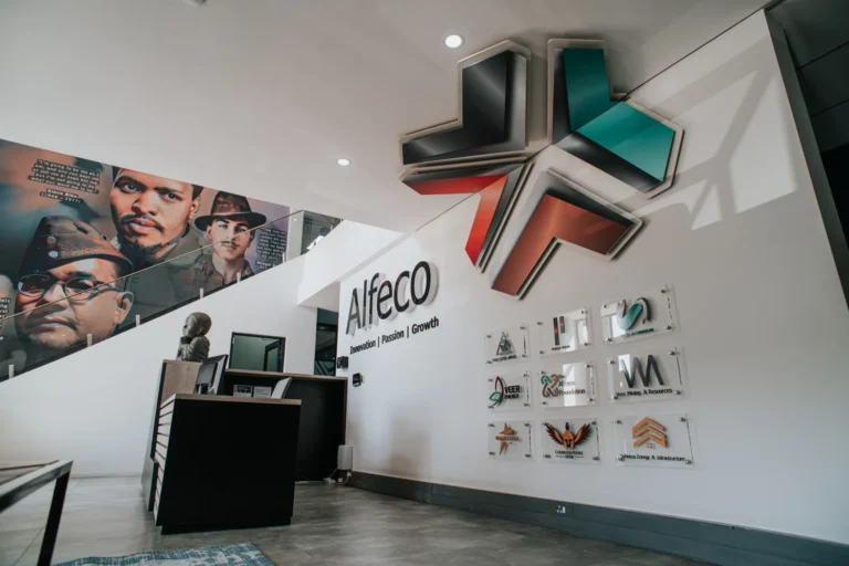 Alfeco Reception Signage By Three6ixty
