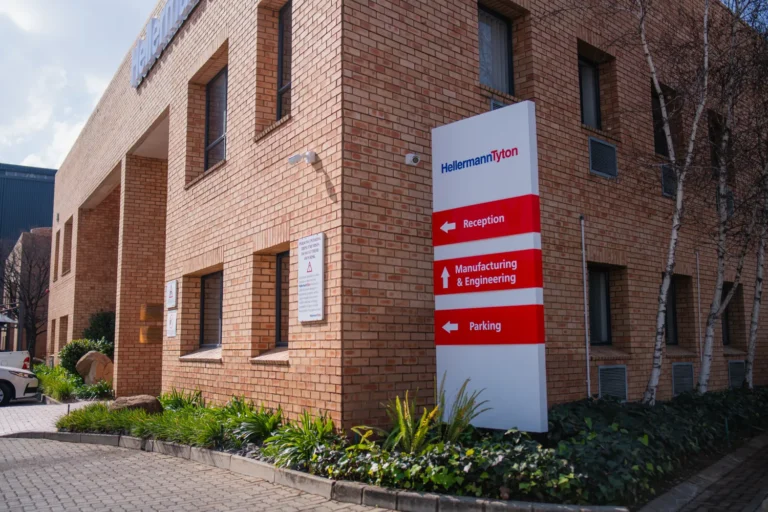 Hellerman Tyton exterior Signage by Three6ixty