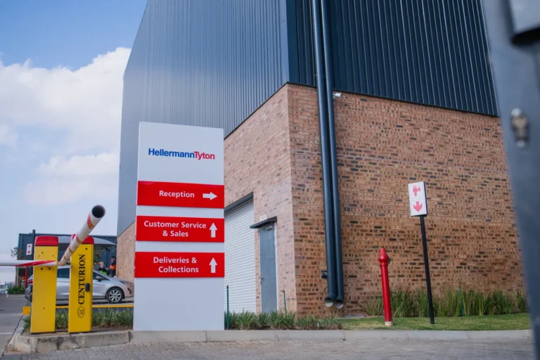 Hellerman Tyton exterior Signage by Three6ixty