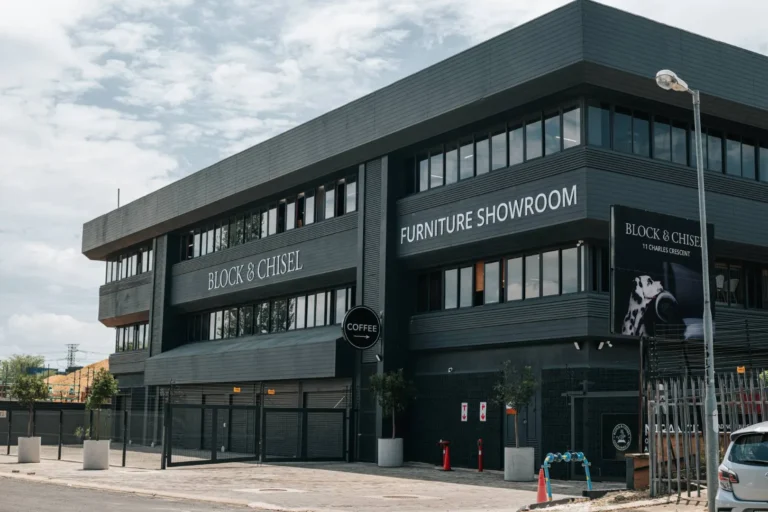 Block & Chisel exterior cutout signage by Three6ixty