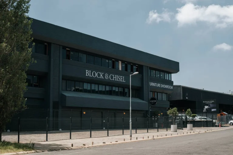 Block & Chisel exterior cutout signage by Three6ixty