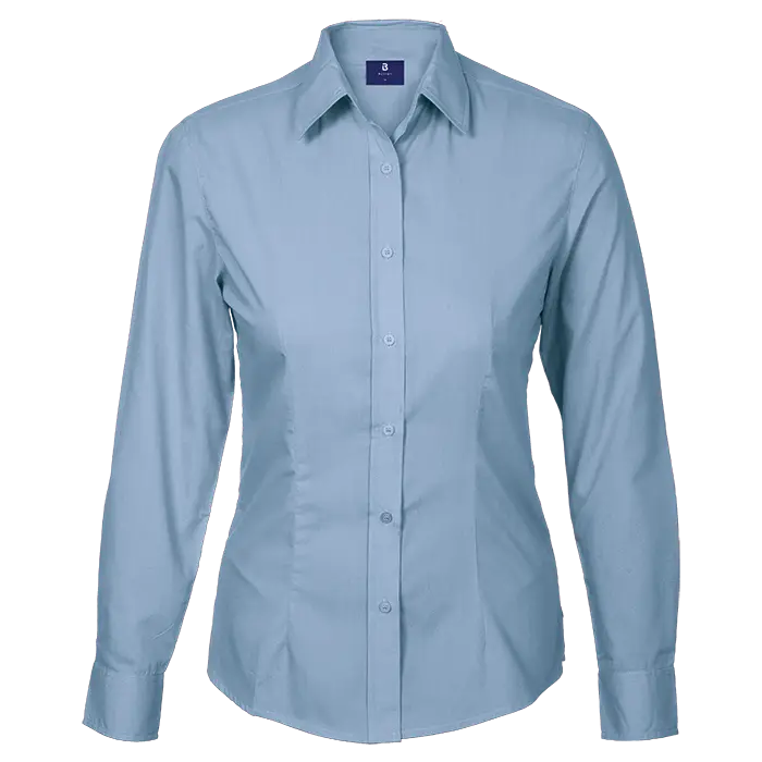 Basic Poly Cotton Blouse Long Sleeve Ladies