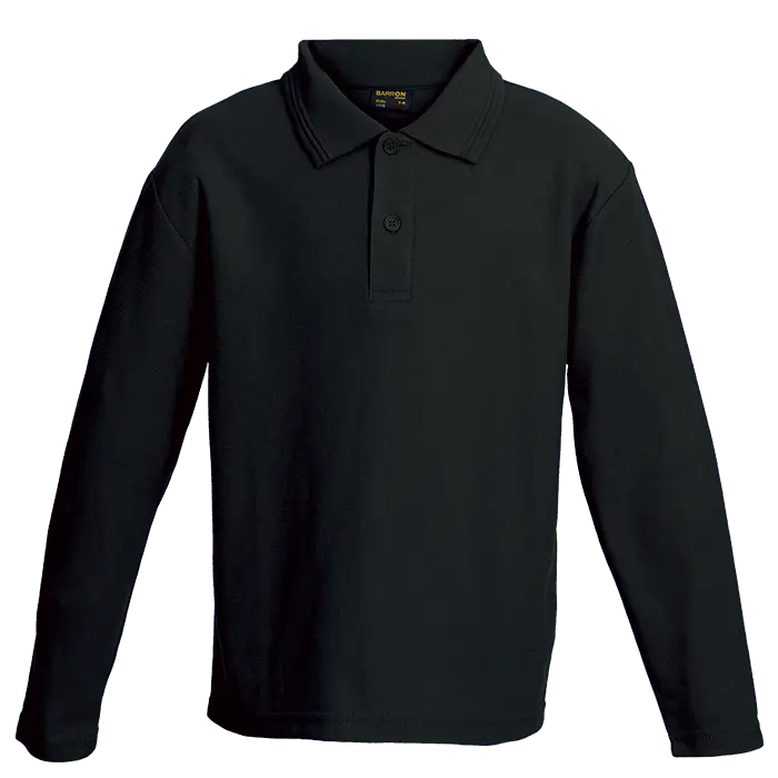175g Pique Knit Long Sleeve Golfer Kiddies