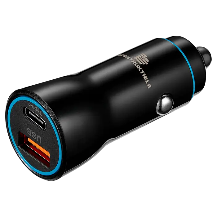 IND 38W Dual Car Charger USB & Type-C