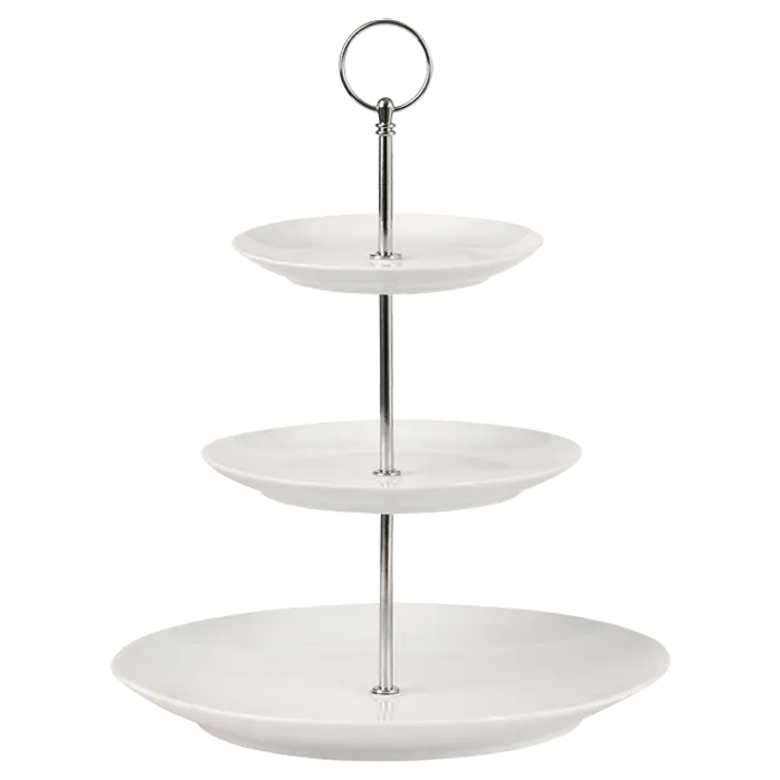 White Basics 3 Tiered Cake Stand