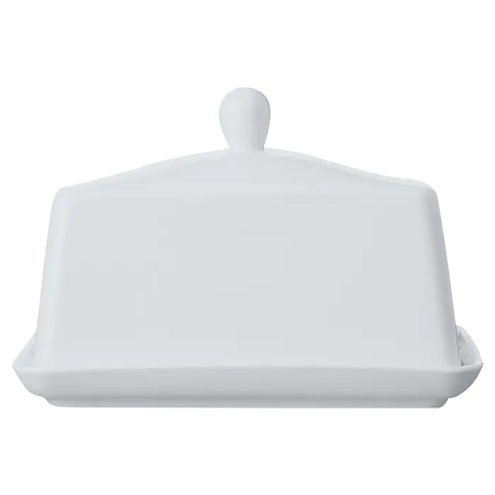 White Basics Butter Dish