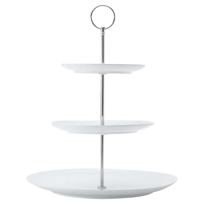 White Basics Diamonds 3-Tier Cake Stand