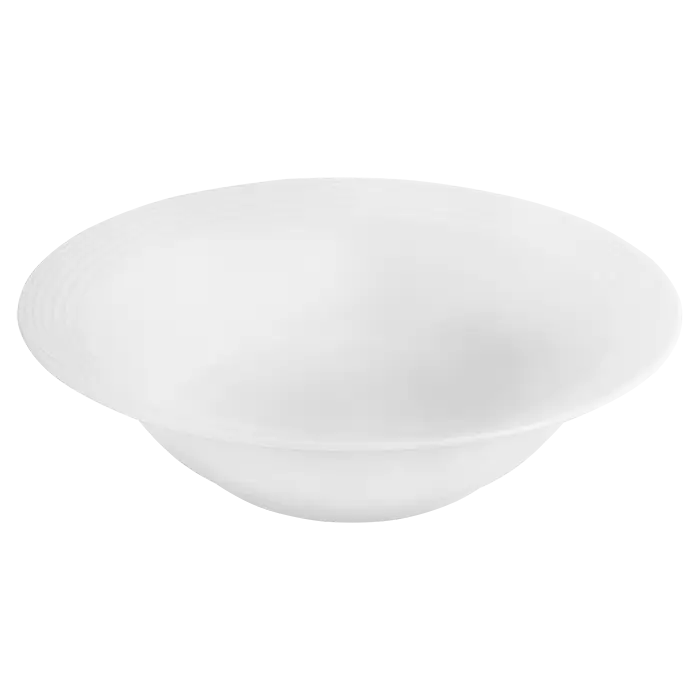 Arctic White Round Salad Bowl
