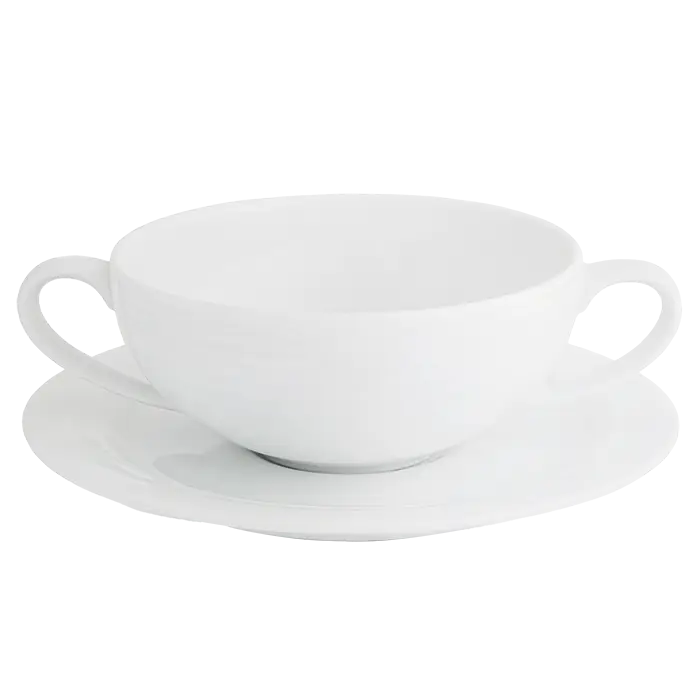 Arctic White Soup Cup and Saucer