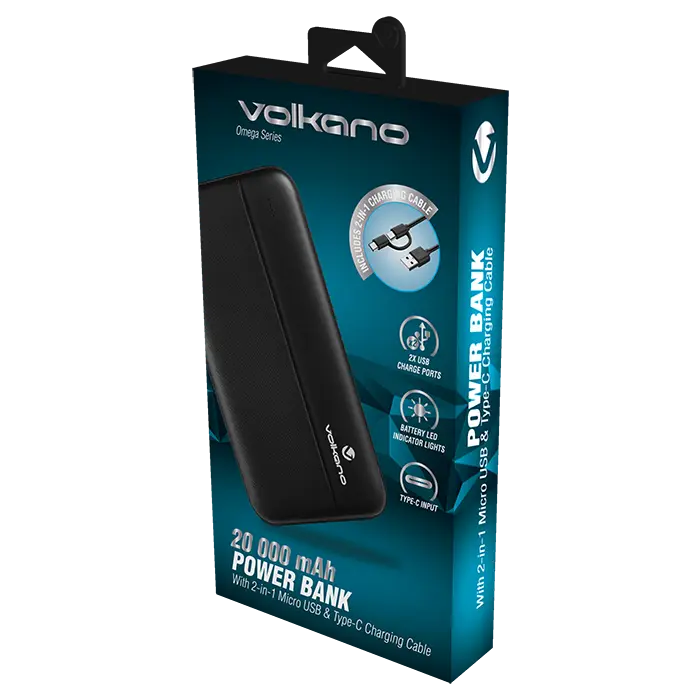 Volkano Omega Series 20000 mAh Power Bank