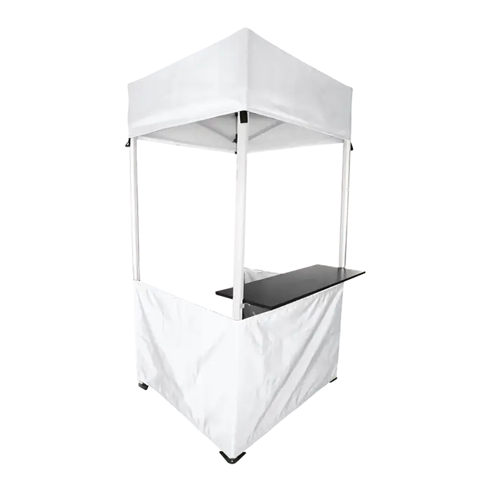 1x1 Aluminium Kiosk with Shelf