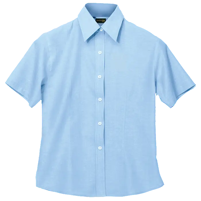 Chambray Blouse Short Sleeve Ladies