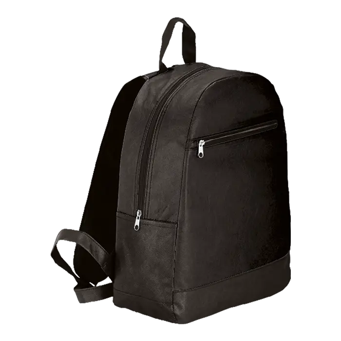 Backpack with Front Zip Pocket Non-Woven