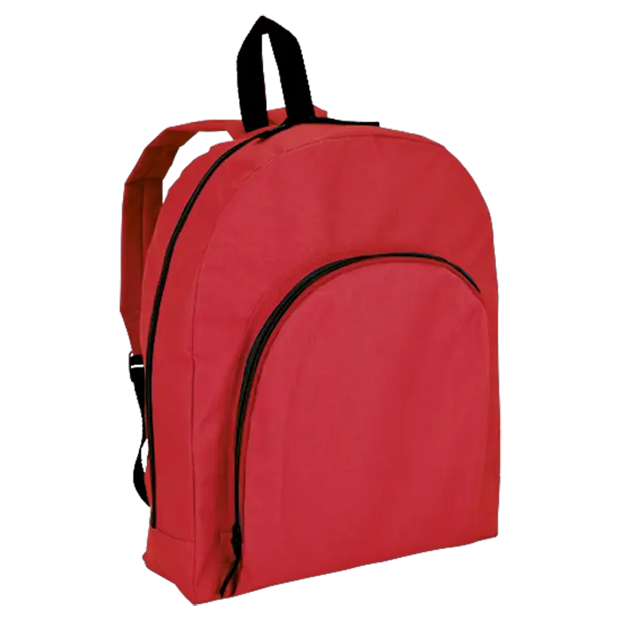 Backpack with Arched Front Pocket 600D