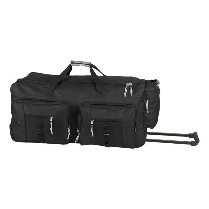 Dual Front Pocket Rolling Travel Duffel
