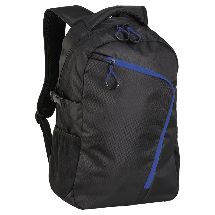 Backpack With Curved Contrast Zip