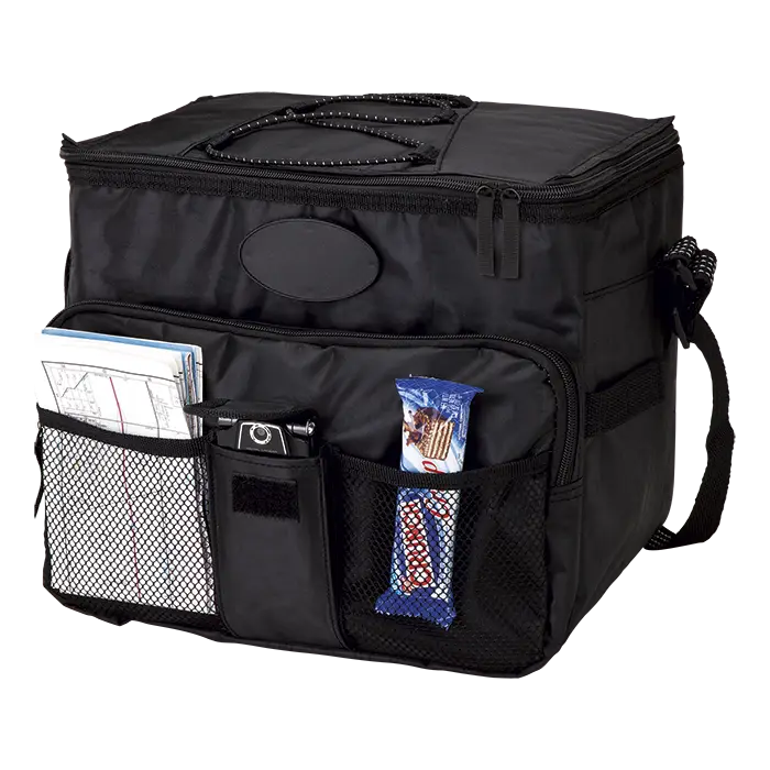 18 Can Cooler with 2 Front Mesh Pockets