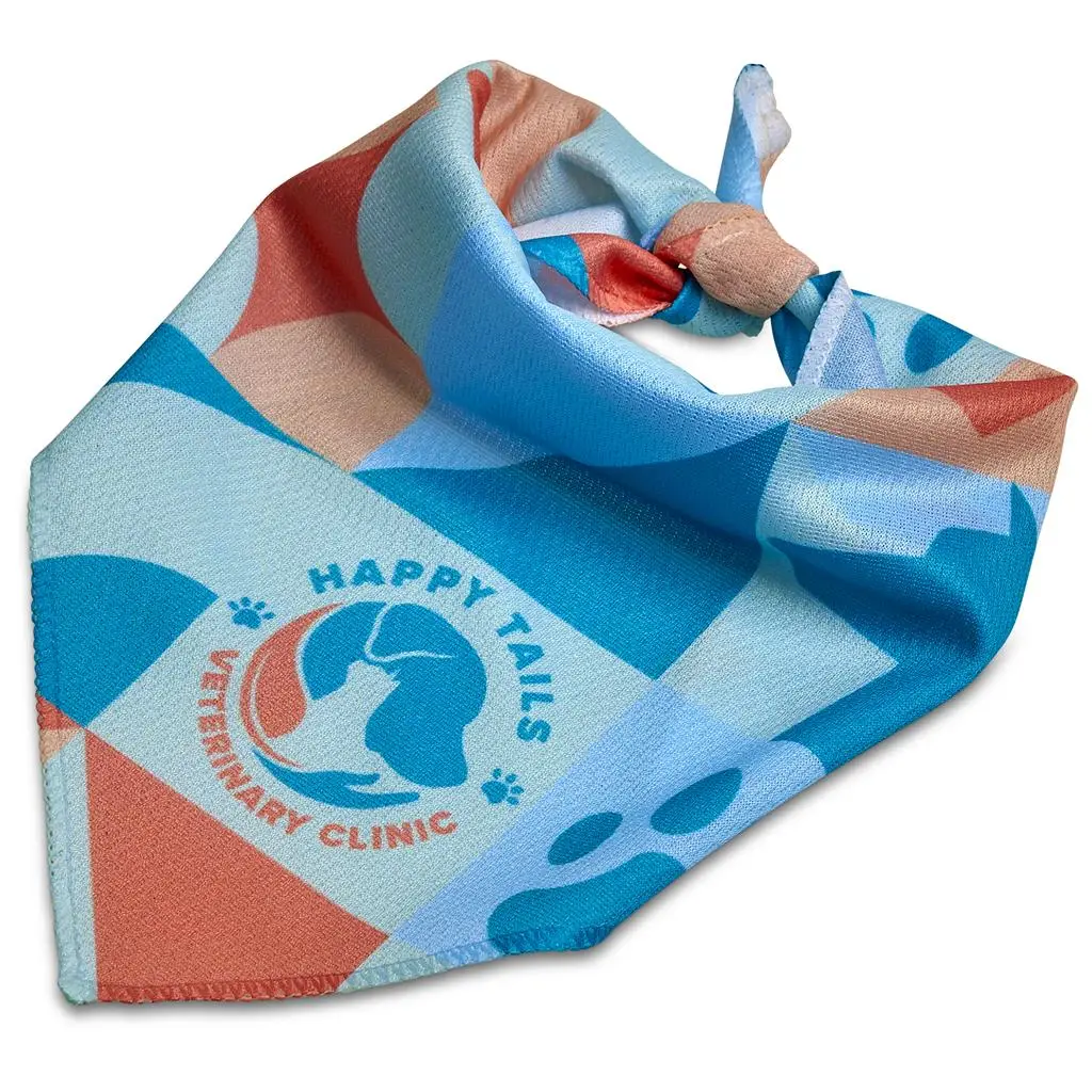 Pre-Printed Sample Hoppla Tyson Small Polyester Dog Bandana