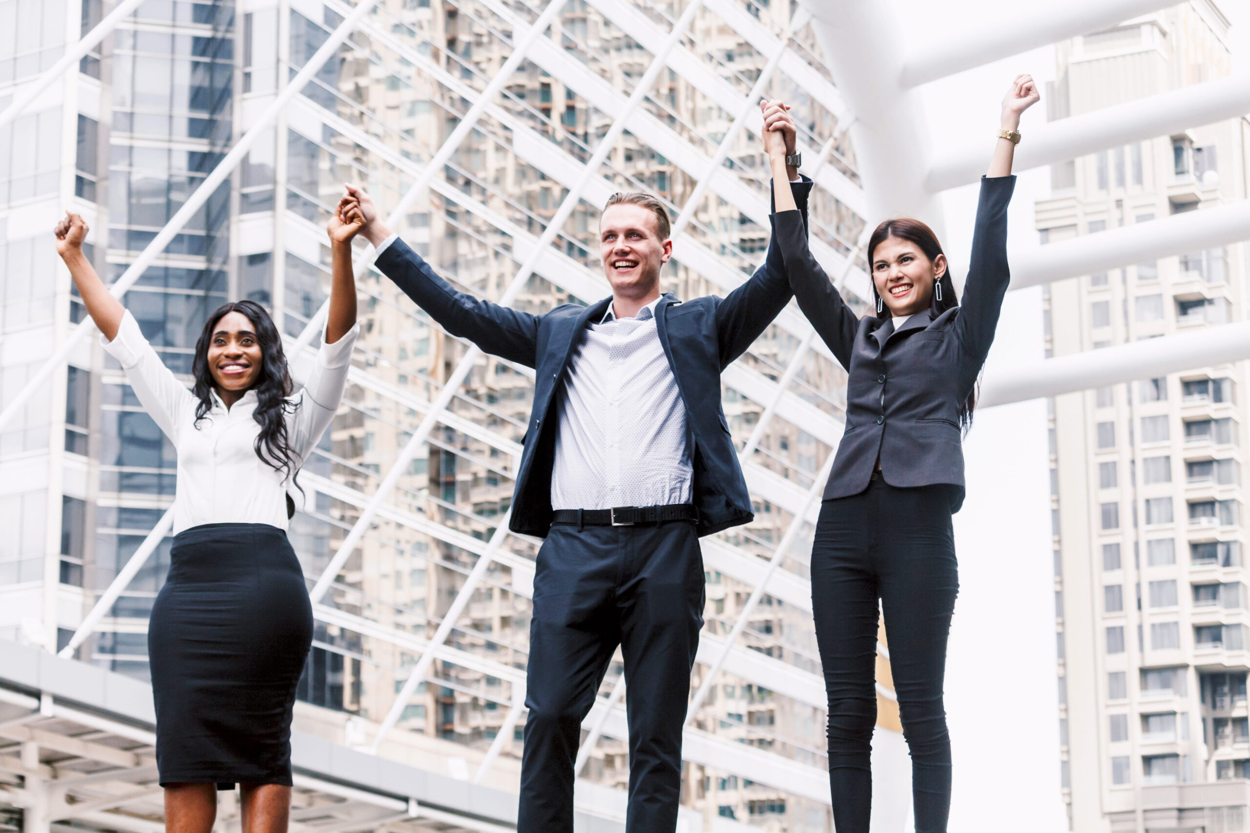 Men and Women in Corporate Clothing