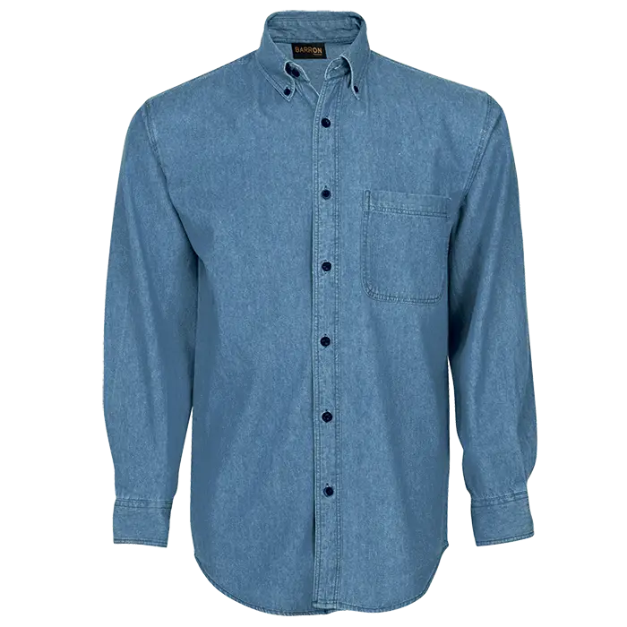 Denim Shirt Long Sleeve Mens