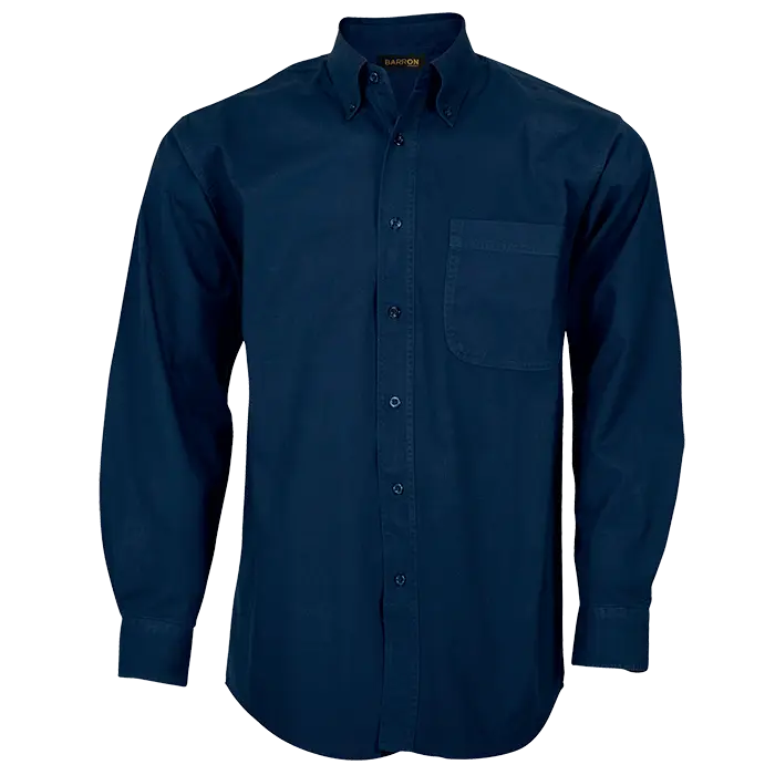 Brushed Cotton Twill Lounge Long Sleeve Mens