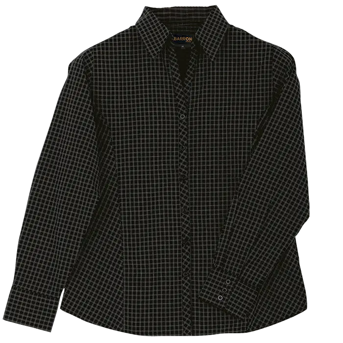 Pioneer Check Blouse Long Sleeve Ladies