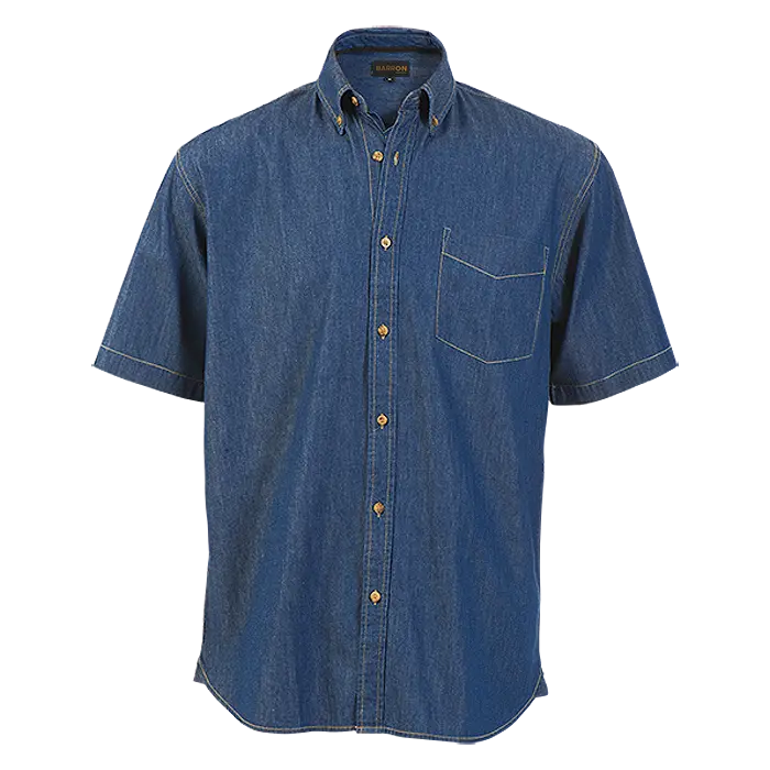 Denver Denim Shirt Short Sleeve Mens