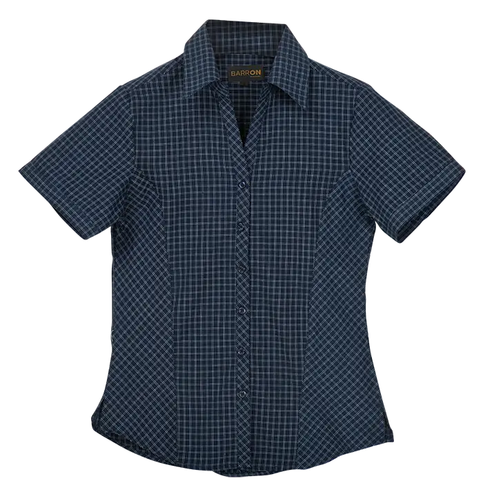 Pioneer Check Blouse Short Sleeve Ladies