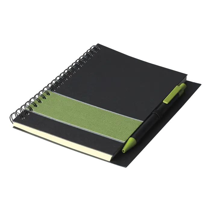 Coloured Stripe Notebook with Pen