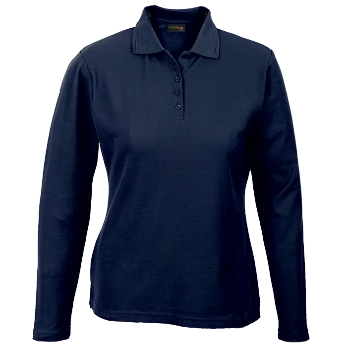175g Pique Knit Long Sleeve Golfer Ladies