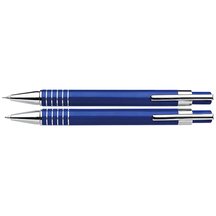 Lacquered Barrel Matching Ballpoint Pen and Clutch Pencil Se