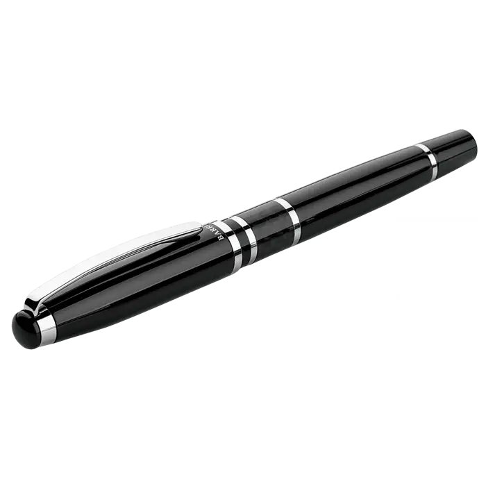 Brass Rollerball Pen with Carbon Fibre Trim