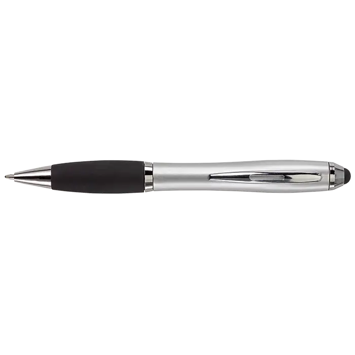 Ballpoint with Rubber Grip and Stylus