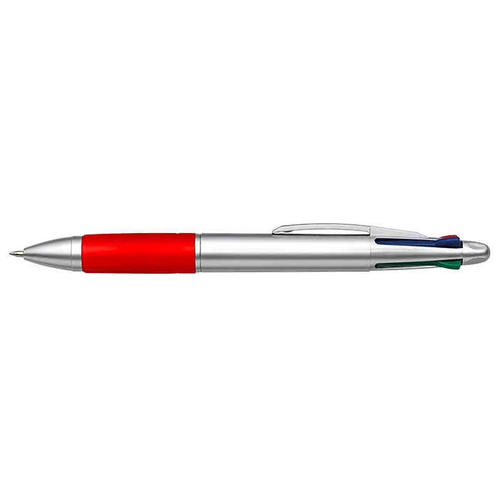 4 Colour Ballpoint Pen with Rubber Grip