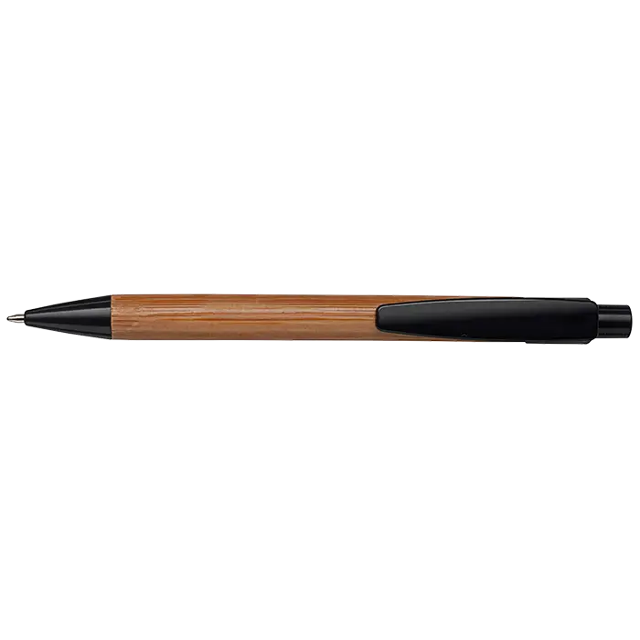 Bamboo Ballpoint Pen with Plastic Trims