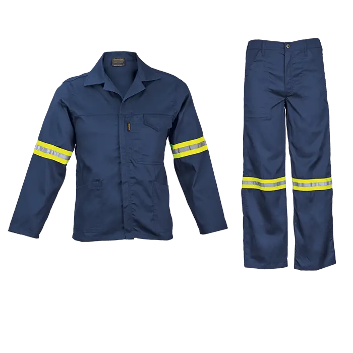 Barron Supreme Poly Cotton Conti Suit with Reflective