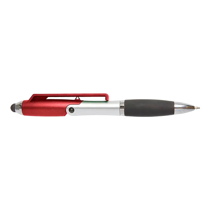 Ballpoint Pen With Stylus And Mobile Phone Stand