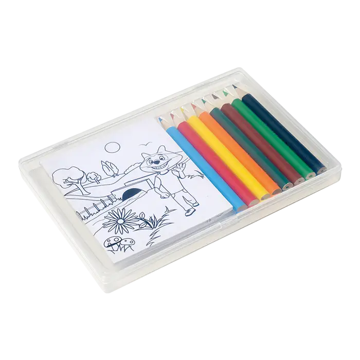 Colouring In Set In Plastic Case