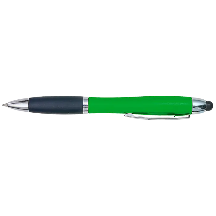 Curved Design Logo Light Up Ballpoint Pen