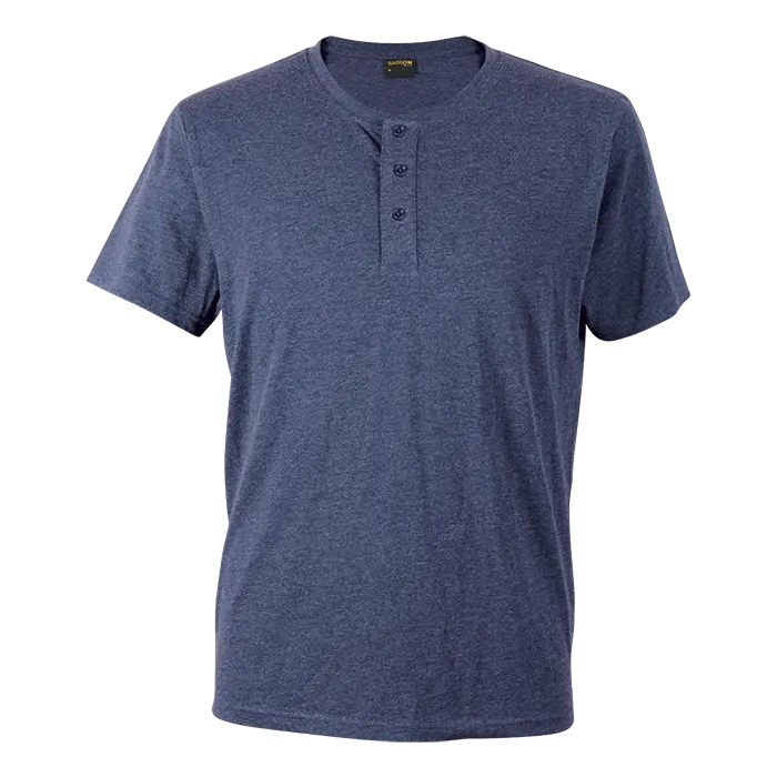Henley Short Sleeve T-Shirt Mens