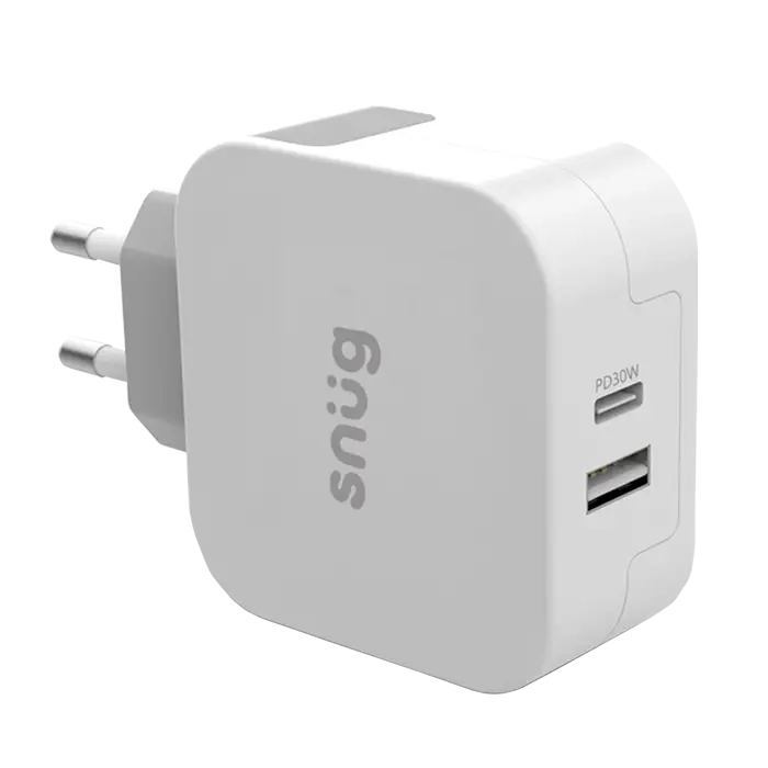 Snug Wall Charger PD 30W Two Ports