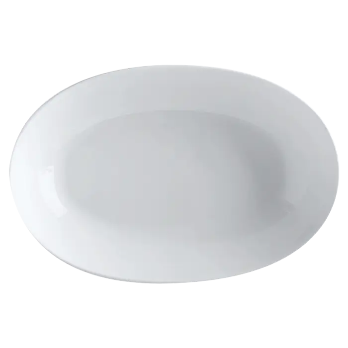 White Basics Oval Bowl