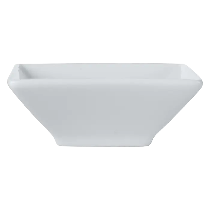 White Basics Square Footed Sauce Dish