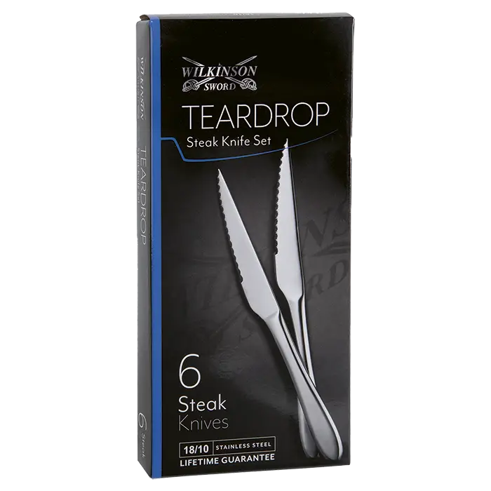 Teardrop 6 Piece Steak Knife Set