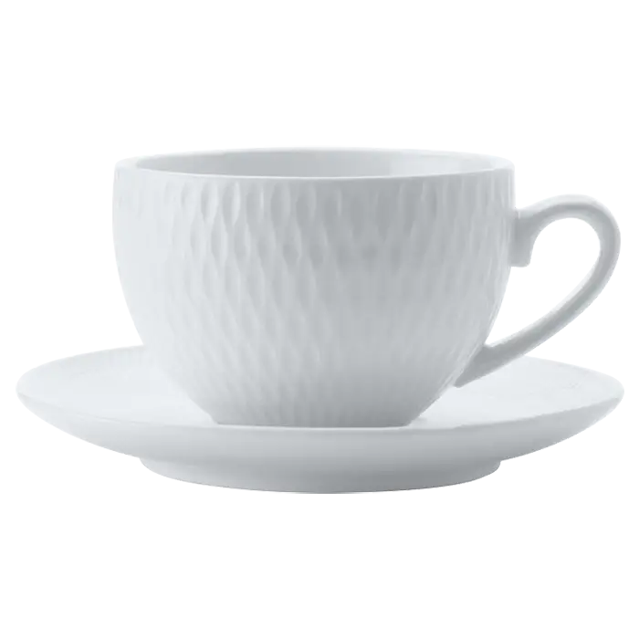 White Basics Diamonds Demi Cup and Saucer 90ml