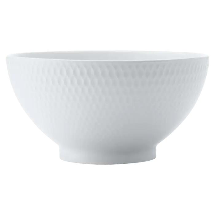 White Basics Diamonds Rice Bowl