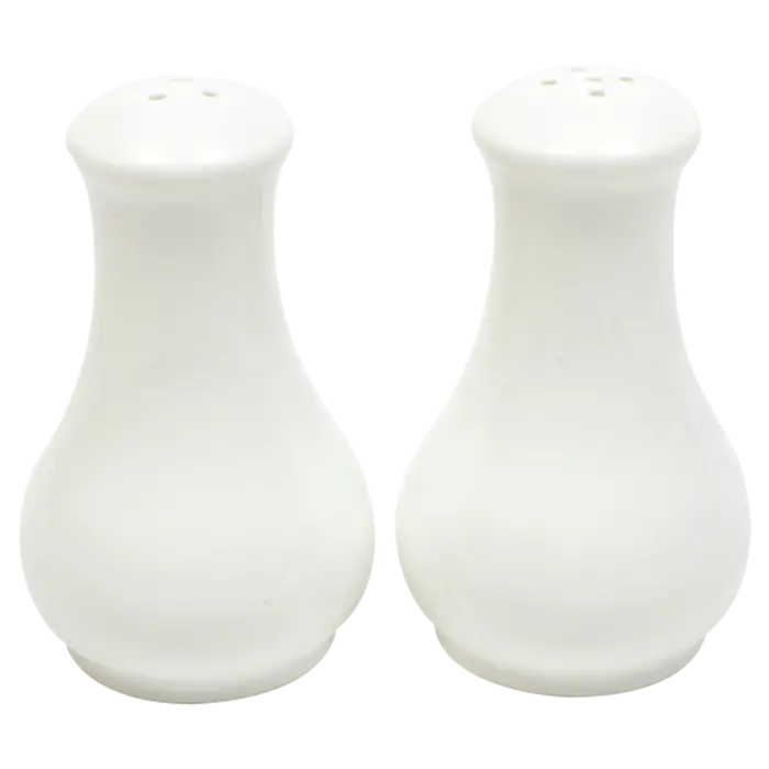 White Basics Fluted Salt & Pepper