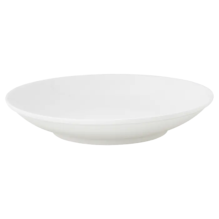 White Basics Shallow Bowl